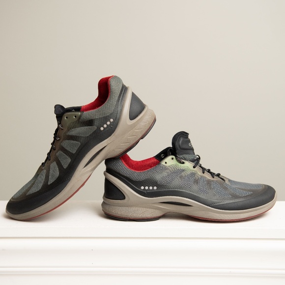 ECCO Biom Fjuel Green Gray Mesh Athletic Outdoor Sneaker Shoes Men’s Size 12 - Picture 1 of 6